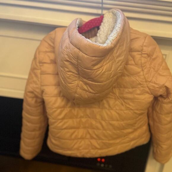 Michael Kors fleece Sherpa lined puffer coats jacket for girls 4T FREE SHIPPING - Picture 3 of 12